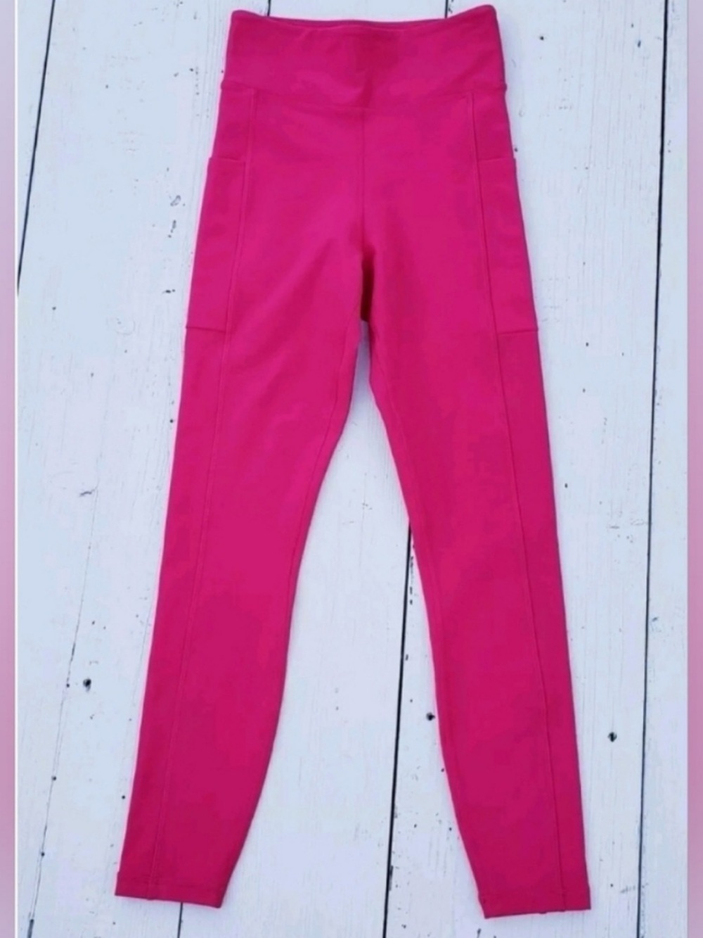 Johnny Was Calme Endurance High Waist 7/8 Leggings in Hot Pink NWT $118